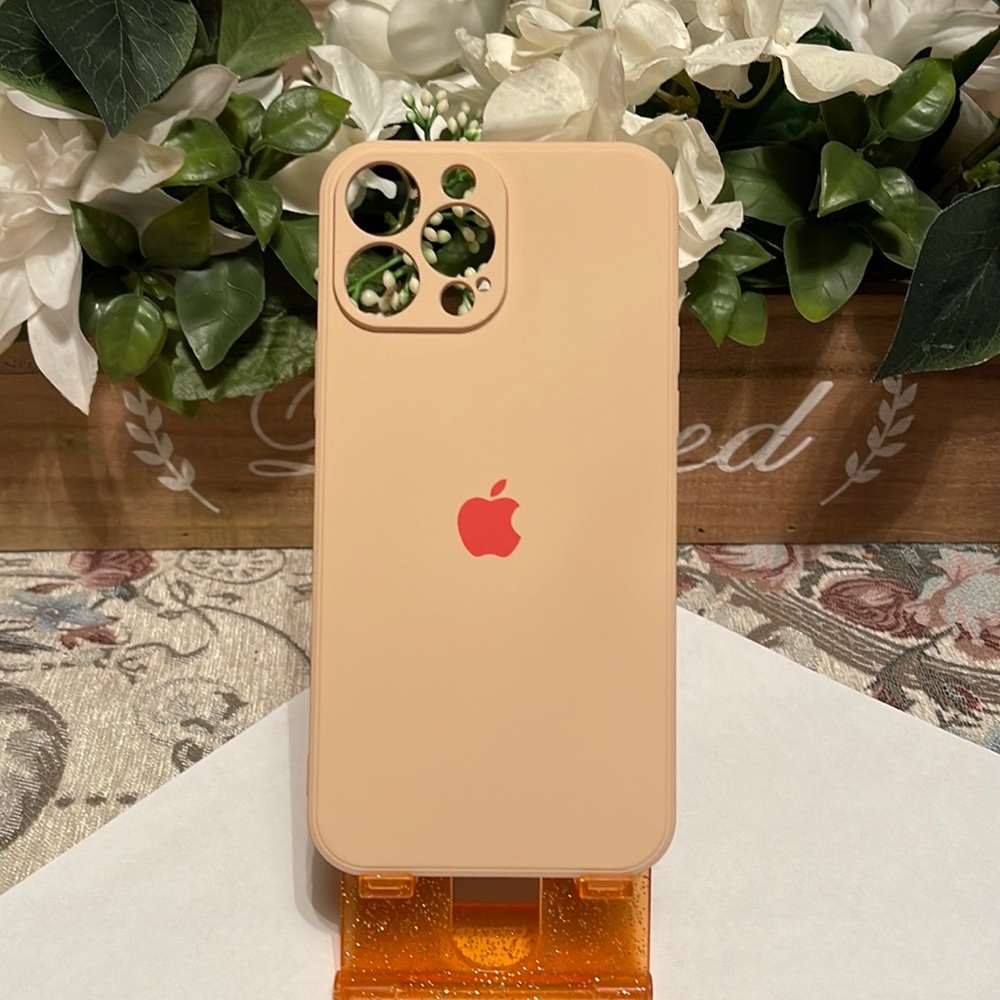 iPhone 12 Pro Max pink silicone case